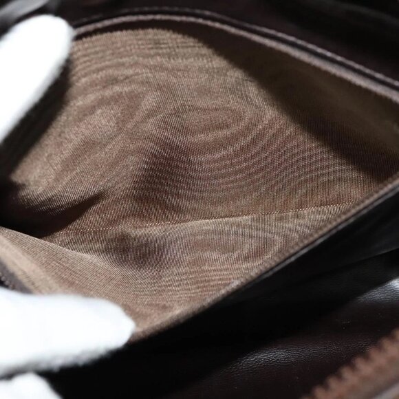 CELINE C Sulky Shoulder Bag Canvas Beige Auth BA757 - Picture 14 of 16